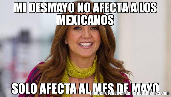 Andrea Legarreta meme de su desmayo