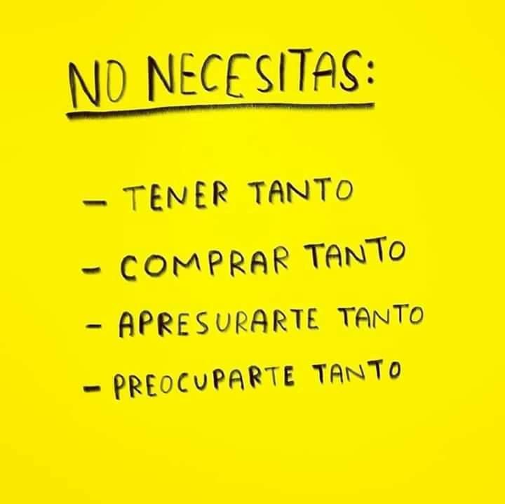 No necesitas