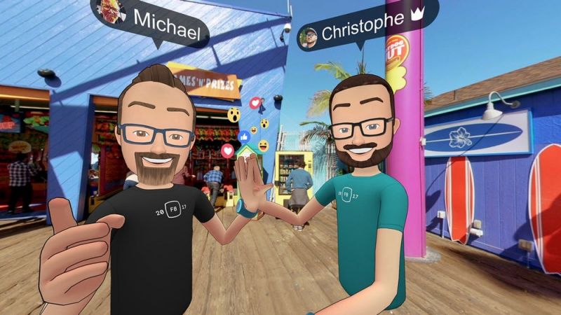 facebook spaces social vr oculus rift 2