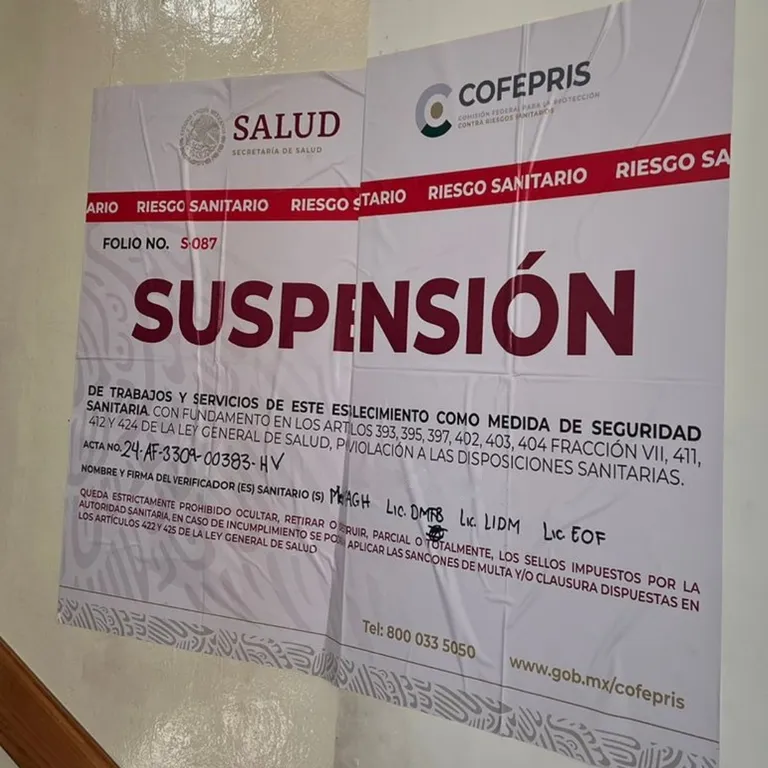 cofepris suspende clinica trahuac cdmx