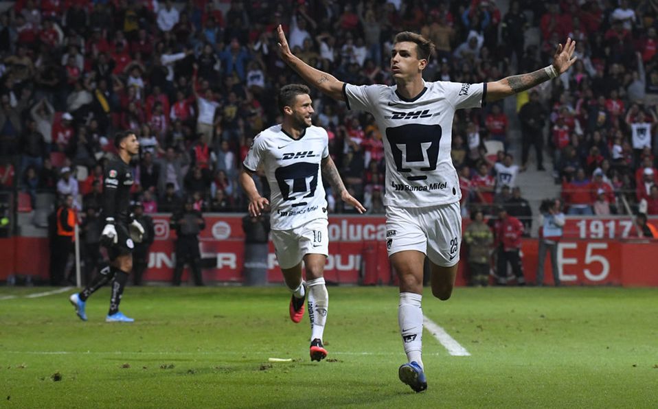 dinenno entro pumas gano toluca