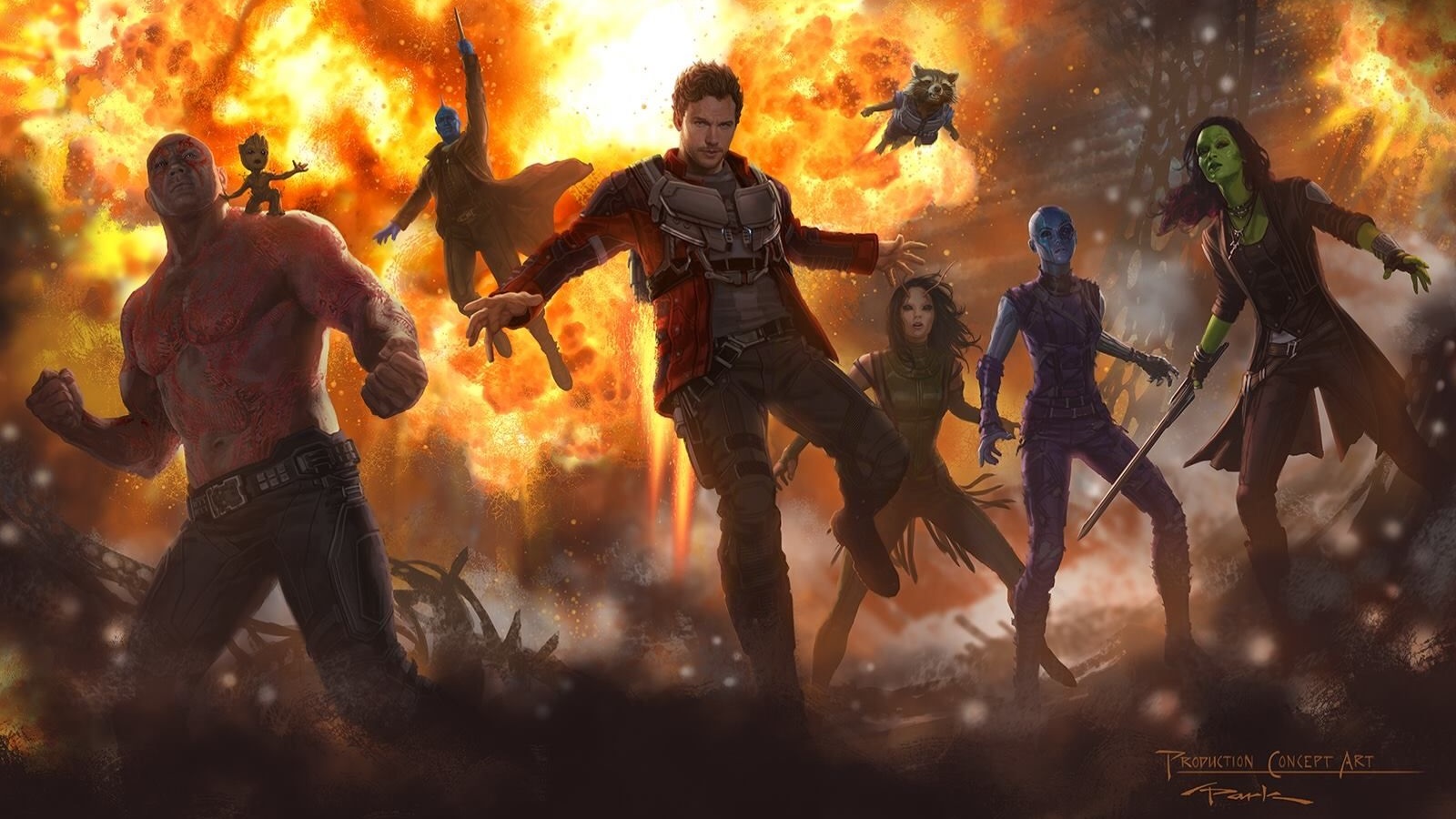 guardians of the galaxy vol 2 team concept art 8hgt