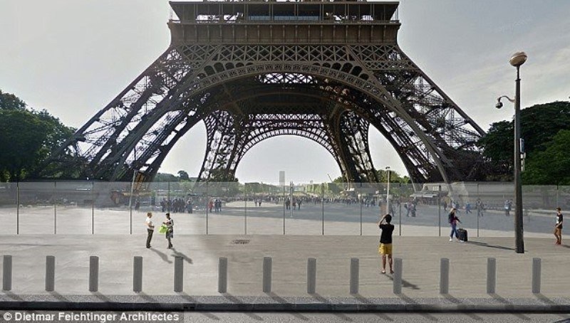 torre eiffel muro