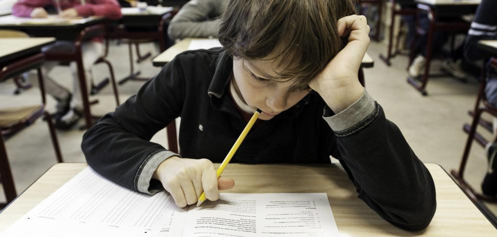 un alumno contesta las preguntas del cito test